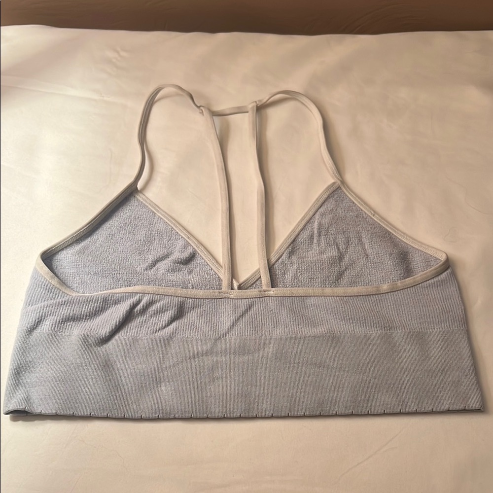 Anthropologie - Baby Blue Ribbed Bralette - Picture 2 of 2